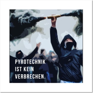 Soccer-ultra-shirt-pyrotechnics-no-crime Posters and Art